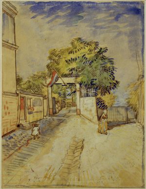 Vincent van Gogh “Eingang zum Moulin de la Galette”, 31,6 x 24 cm