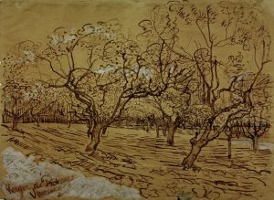 Vincent van Gogh “Provenzalischer Obstgarten”, 39,5 x 53,6 cm