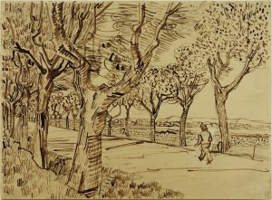Vincent van Gogh “Die Straße nach Tarascon” 25,8 x 35 cm