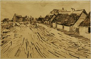 Vincent van Gogh “Sonnenbeschienene Haeuser in Les Saintes-Maries-de-la-Mer” 30,5 x 47,2 cm
