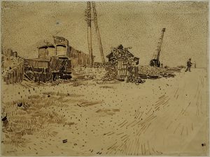 Vincent van Gogh “Lagergelaende der Eisenbahn” 24,2 x 32 cm