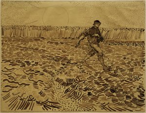 Vincent van Gogh “Der Saemann 24,4 x 32 cm