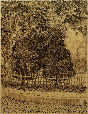 Vincent van Gogh “Park mit Zaun” 31,9 x 24,4 cm