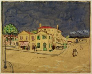 Vincent van Gogh “Das gelbe Haus” (Vincents Haus), 25,7 x 32 cm