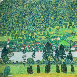 Gustav Klimt „Waldabhang in Unterach am Attersee“ 110 x 110 cm