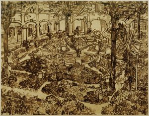 Vincent van Gogh “Garten des Hospitals” 46,6 x 59,9 cm