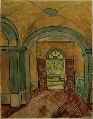 Vincent van Gogh “Vestibuel in der Heilanstalt” (Heilanstalt Saint-Paul-de-Mausole in Saint-Rémy-de-Provence) 61,6 x 47,1 cm