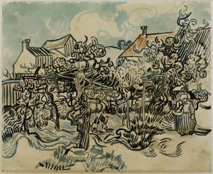 Vincent van Gogh “Alter Weingarten mit Baeuerin”, 44,3 x 54 cm