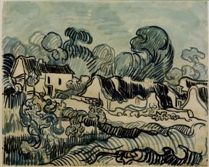 Vincent van Gogh “Landschaft mit Haeusern” 44 x 54,4 cm