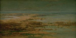 Spitzweg Carl „Nillandschaft mit Störchen“ 23 x 12 cm
