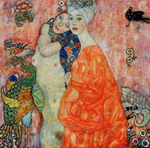 Gustav Klimt „Freundinnen“ 99 x 99 cm