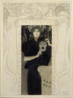 Gustav Klimt „Die Tragödie“ 31 x 42 cm