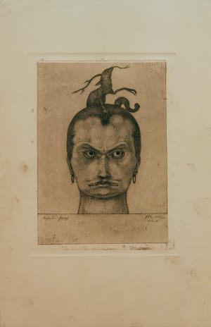 Paul Klee „Drohendes Haupt“ 15 x 20 cm