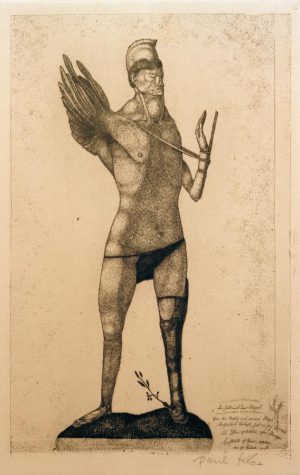 Paul Klee „Der Held mit dem Flügel“ 16 x 26 cm