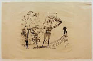 Paul Klee „Vulgaere Komoedie“ 27 x 22 cm
