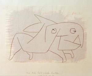 Paul Klee „Ein Tier bald wieder heiter“ 42 x 29 cm