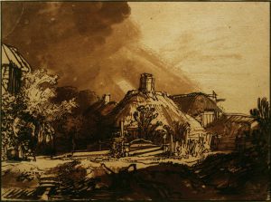 Rembrandt “Häuser unter gewittrigem Himmel“ 206 x 262 cm