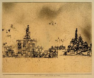 Paul Klee „Alte Stadt am Wasser“ 35 x 28 cm