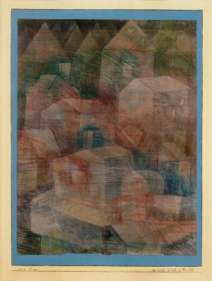 Paul Klee „Das letzte Dorf im Ph.–Tal“ 24 x 32 cm