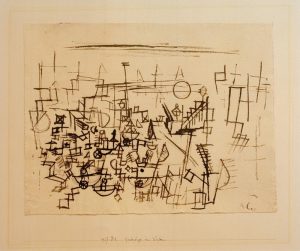 Paul Klee „Gedränge im Hafen“ 30 x 23 cm