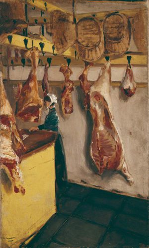 Max Liebermann „Schlächterladen in Dordrecht“ 43 x 71 cm