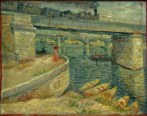 Vincent van Gogh “Die Bruecken von Asnières” 53,5 x 67 cm