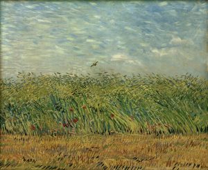 Vincent van Gogh “Getreidefeld mit Mohnblumen und Rebhuhn” 54 x 65,5 cm