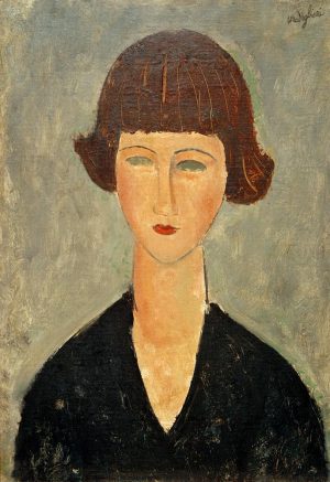 Amedeo Modigliani „Junge Brünette“ 38 x 55 cm