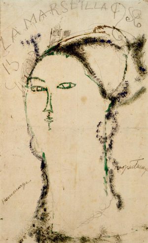 Amedeo Modigliani „Madame Othon Friesz (La Marseillaise)“ 27 x 44 cm