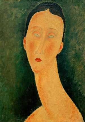 Amedeo Modigliani „Porträt einer Frau (Lunia)“ 36 x 46 cm