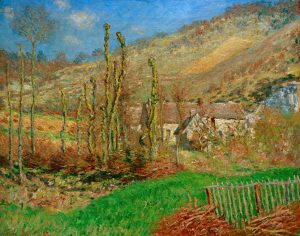 Claude Monet „Val de Falaise -Giverny im Winter“ 80 x 65 cm