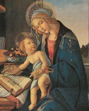 Sandro Botticelli “Die Madonna mit dem Christkind” 40 x 50 cm