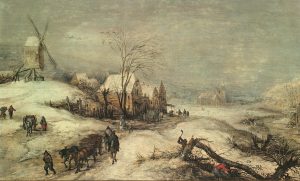 Jan Brueghel d. Ä. “Winterlandschaft” 100 x 60 cm