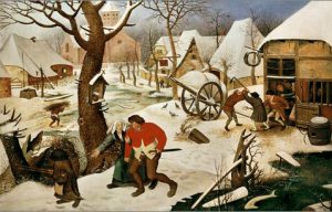 Pieter Brueghel d. Ä. “Rückkehr von der Herberge” 50 x 32 cm