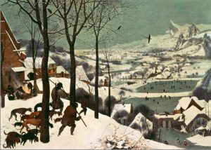 Pieter Brueghel d. Ä. “Die Heimkehr der Jäger” 70 x 50 cm