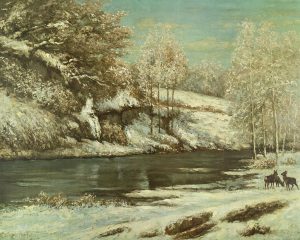 Gustave Courbet “Winterliche Einsamkeit” 70 x 56 cm