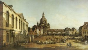 Canaletto “Der Neumarkt in Dresden vom Judenhofe aus” 140 x 81 cm (Testprodukt)