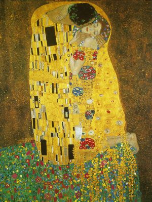 Gustav Klimt “Der Kuss” (Ausschnitt) 60 x 80 cm