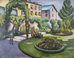 August Macke “Gartenbild” 69 x 53 cm