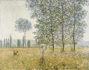 Claude Monet „Felder im Fruehling“ 60 x 47.5 cm