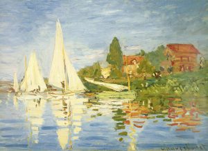 Claude Monet “Regatta bei Argenteuil” 80 x 59 cm