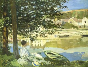 Claude Monet „Ruhe am Ufer“ 65 x 50 cm