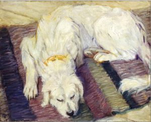 Franz Marc “Liegender Hund” 70 x 56 cm