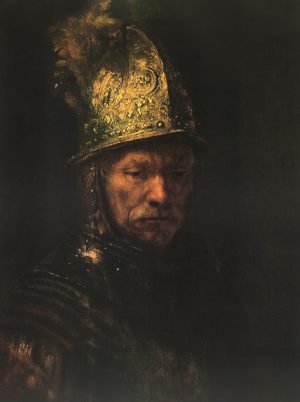 Rembrandt “Der Mann mit dem Goldhelm” 44 x 60 cm