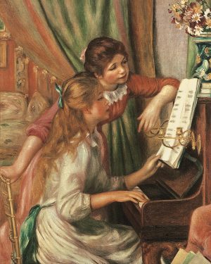 Auguste Renoir “Zwei Mädchen am Klavier” 40 x 50 cm