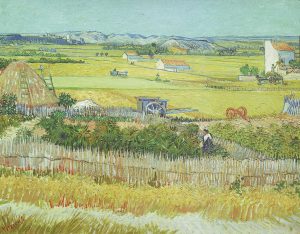 Vincent van Gogh “The Reaping at La Crau” 90 x 70 cm