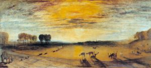 William Turner "Petworth Park" 65 x 146 cm