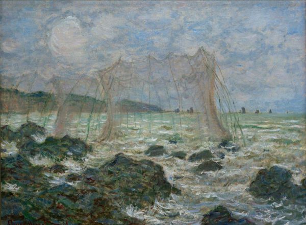 Claude Monet "Fischernetze in Pourville" 81 x 60 cm