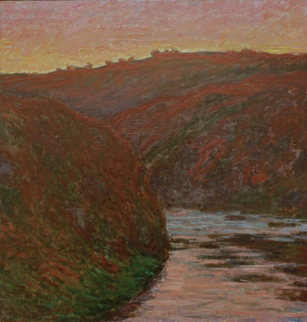 Claude Monet "Die Creuse bei Sonnenuntergang" 70 x 73 cm
