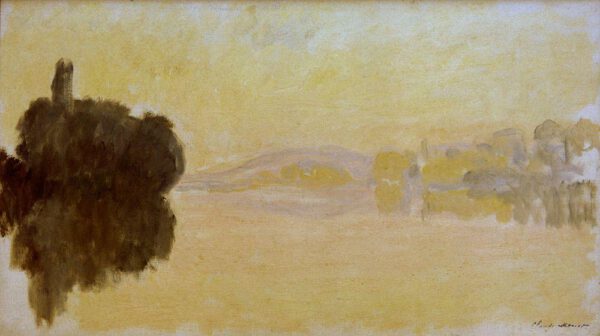 Claude Monet "Die Seine bei Porte-Villez" 92 x 52 cm